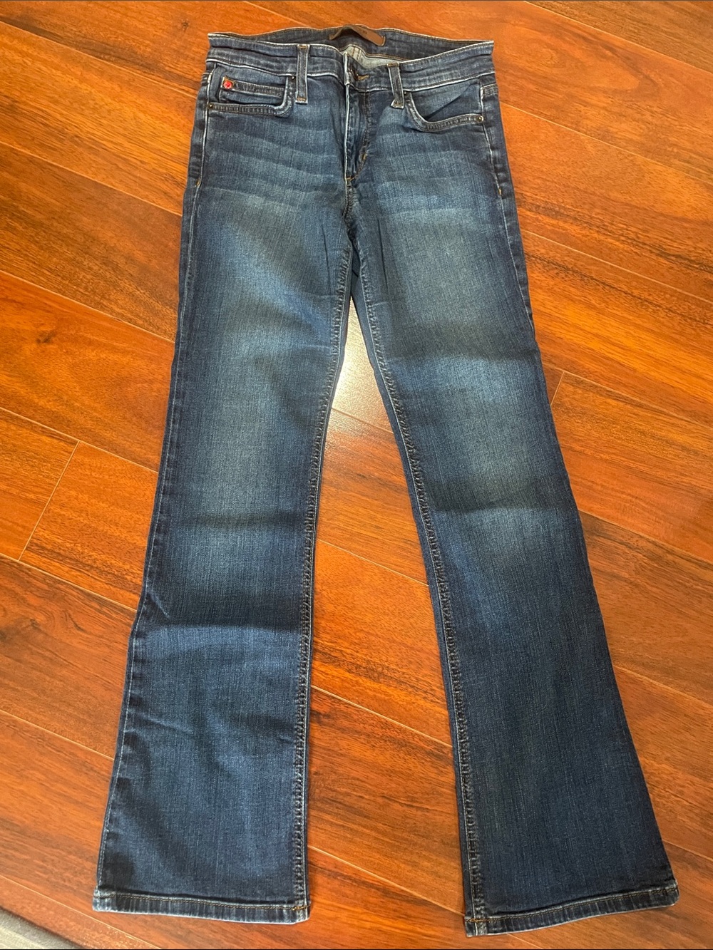 Joe's Jeans Women’s Dark Blue ‘Petite Bootcut’ Jeans Size 24 - Picture 1 of 8